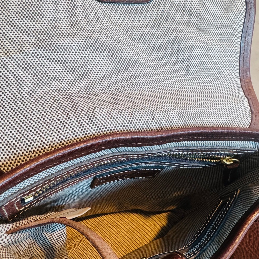 Dooney & Bourke Rich Brown Leather Crossbody Bag - Picture 11 of 14